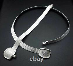 Simply elegant sterling silver necklace and bracelet. Hand made. RARE