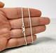 Solid 925 Sterling Silver 1.5mm Rope Chain Necklace 24 Made in Italy 030