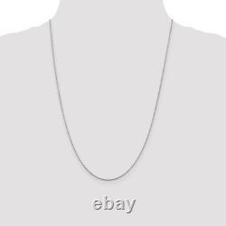Solid 925 Sterling Silver 1.5mm Rope Chain Necklace 24 Made in Italy 030