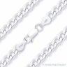 Solid. 925 Sterling Silver Cuban Curb 4.5mm Link Italy-Made Men's Chain Necklace