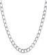 Solid 925 Sterling Silver Curb Chain 8MM Necklace Made in Italy- 16-30