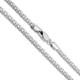 Solid 925 Sterling Silver Italian 3mm Popcorn Chain Necklace Made in Italy