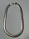 Solid 925 Sterling Silver Italian Flat Omega Chain Necklace Made in Italy