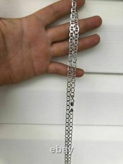 Solid 925 Sterling Silver Men's 6mm Mariner's Link Chain Made In ITALY 18-30