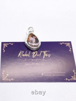 Solid Australian Boulder Opal Artisan Made Sterling Silver Pendant. A30a