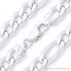 Solid Italy. 925 Sterling Silver Figaro Link 14mm Men's Italian Chain Necklace