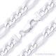 Solid Italy. 925 Sterling Silver Figaro Link 9.1mm Men's Italian Chain Necklace