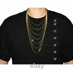 Solid Sterling Silver Italian Rope Chain Mens 925 Necklace 3.2mm Made In Italy