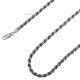 Solid Sterling Silver Italian Rope Chain Mens 925 Necklace 4mm Made In Italy