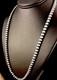 Southwestern 3mm Sterling Silver Pearls 22 Hook & Eye Cone Necklace Special