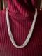 Southwestern Liquid Sterling Silver Tubes Heishi Necklace 30 Strands 24 NEW