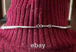 Southwestern Liquid Sterling Silver Tubes Heishi Necklace 30 Strands 24 NEW