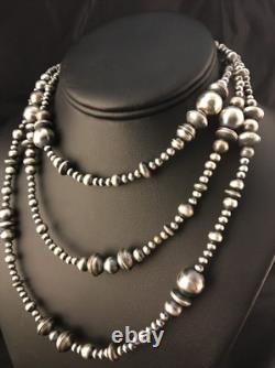 Southwestern Sterling Silver Pearls Mixed Beads 48 Necklace 92348