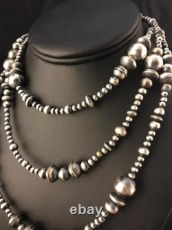 Southwestern Sterling Silver Pearls Mixed Beads 48 Necklace 92348