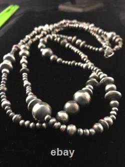 Southwestern Sterling Silver Pearls Mixed Beads 48 Necklace 92348