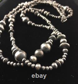Southwestern Sterling Silver Pearls Mixed Beads 48 Necklace 92348