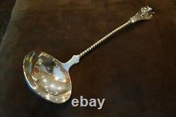 Starr & Marcus Sterling Silver Stag head soup ladle, made by Gorham, late 1800s