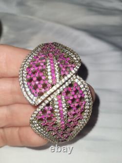 Statement Bold Custom Made Gemstone. 925 Sterling Silver Bracelets