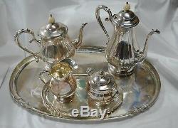 Sterling Serving Tea Service The Kalo Shop Hand Made Early 20th Century