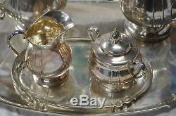 Sterling Serving Tea Service The Kalo Shop Hand Made Early 20th Century