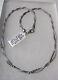 Sterling Silver 17 Mesh Twist Bead Necklace Made in Italy Fast Ship