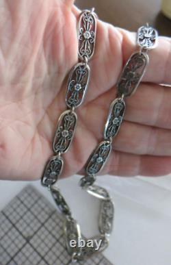 Sterling Silver 18 INCH Hand Made Pendent/chain 23.3gr