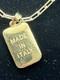Sterling Silver 18k Gold Plated Necklace &made In Italy Tag