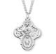 Sterling Silver 4-Way 1.1 Cross, 24 Chain, Gift Box, US Made