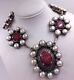 Sterling Silver 65.00tcw Natural Ruby & Pearl Made In India Necklace Adjustable