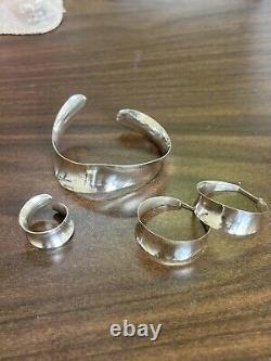 Sterling Silver. 925 Artist Made. One Of A Kind Sterling Set
