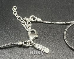 Sterling Silver 925 Artist Marked Stamped Sterling Made in Israel PZ Necklace