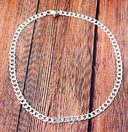 Sterling Silver 925 Cuban Curb Link Necklace Made in Italy Unisex 24 inches