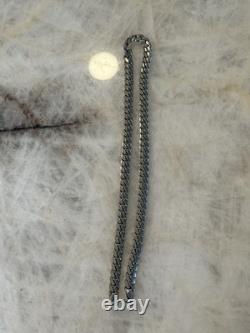 Sterling Silver 925 Cuban Link Hand Made Chain Necklace 22 PURE SILVER IS HOT