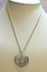 Sterling Silver. 925 Cubic Zirconia Heart Shaped Necklace Made in Italy