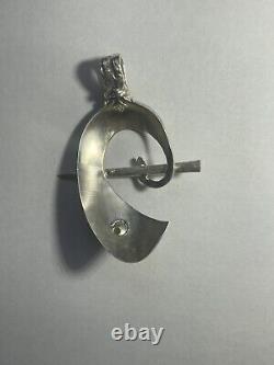 Sterling Silver 925 Hand Made Spoon Jewelry Pendant