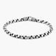 Sterling Silver 925 Men's Hand Made Gun Metal Finish Round Braided Bracelet