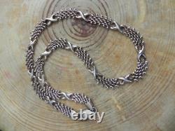 Sterling Silver. 925 X design Chain Necklace 16.5 made in Italy
