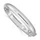 Sterling Silver 9mm Fancy Hinged Bangle Bracelet