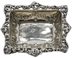 Sterling Silver Antique Rectangular Dishes Made in Birminghan c. 1926 England