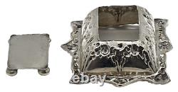 Sterling Silver Antique Rectangular Dishes Made in Birminghan c. 1926 England