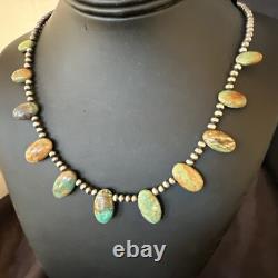 Sterling Silver Beads Royston Turquoise 20 Necklace 18855