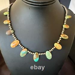 Sterling Silver Beads Royston Turquoise 20 Necklace 18855