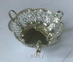 Sterling Silver Bonbon Dish Made by Synyer & Beddoes in 1910