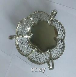 Sterling Silver Bonbon Dish Made by Synyer & Beddoes in 1910