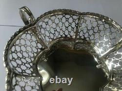 Sterling Silver Bonbon Dish Made by Synyer & Beddoes in 1910