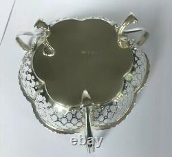 Sterling Silver Bonbon Dish Made by Synyer & Beddoes in 1910