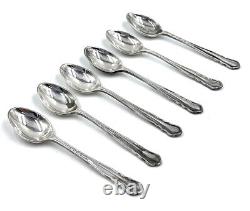 Sterling Silver Boxed Mocka Tea Spoons (6) Hardy Bros made in England