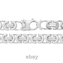 Sterling Silver Byzantine Bracelet British Made 925 Hallmarked 8 Weight 83g