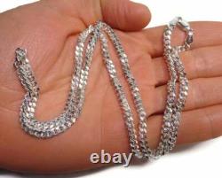 Sterling Silver CURB Chain Made in Italy, Solid 925 Silver Curb Chain Necklace