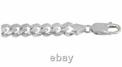 Sterling Silver CURB Chain Made in Italy, Solid 925 Silver Curb Chain Necklace